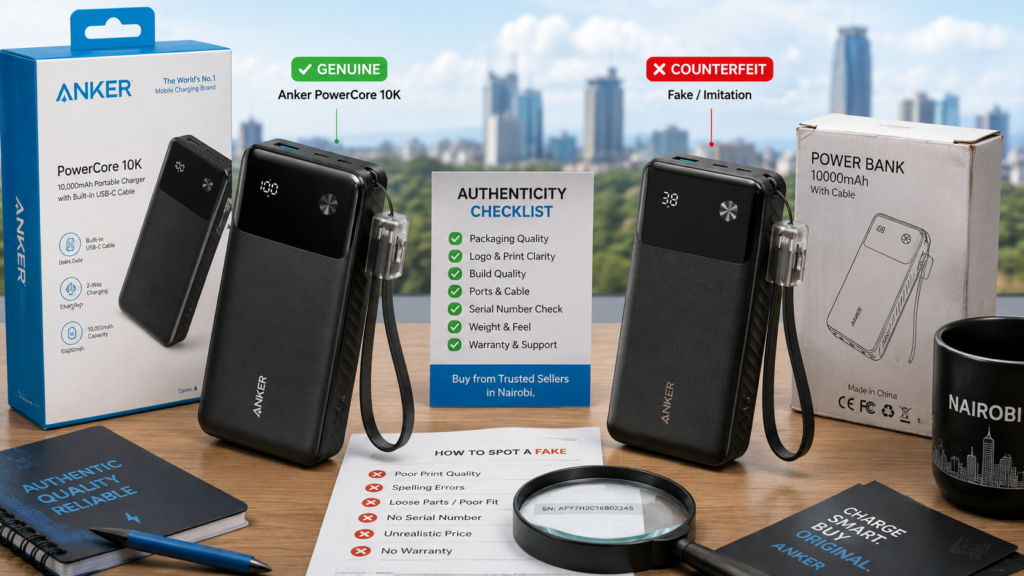 How to Spot a Genuine Anker Charger vs a Counterfeit in Nairobi